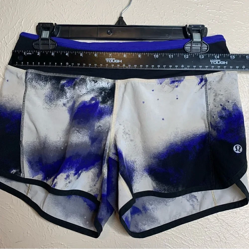 Lululemon turbo run short pigment blue black‎